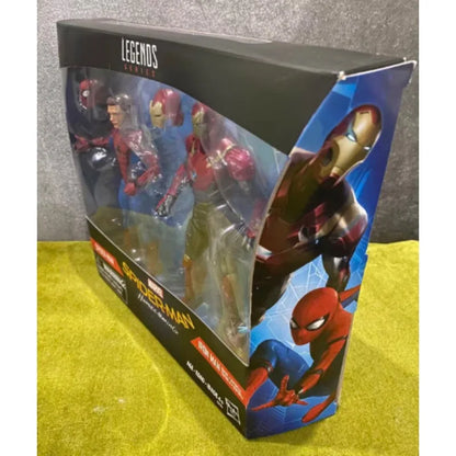 Original Hasbro Marvel Legends Series SPIDER-MAN & IRON MAN Anime Figure Collection Toy Model