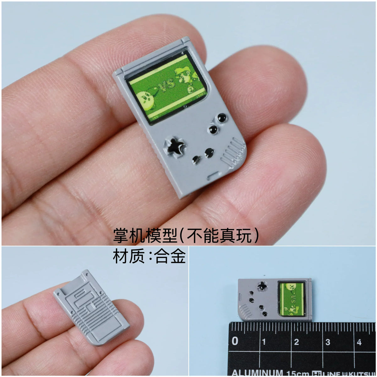Mini Game Console Model Simulation Gameboy Dollhouse Decor Scene Shooting Prop Miniature Toy