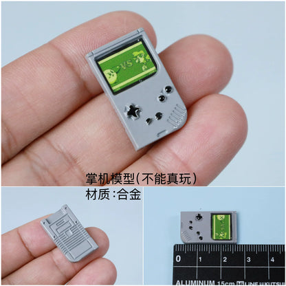 Mini Game Console Model Simulation Gameboy Dollhouse Decor Scene Shooting Prop Miniature Toy