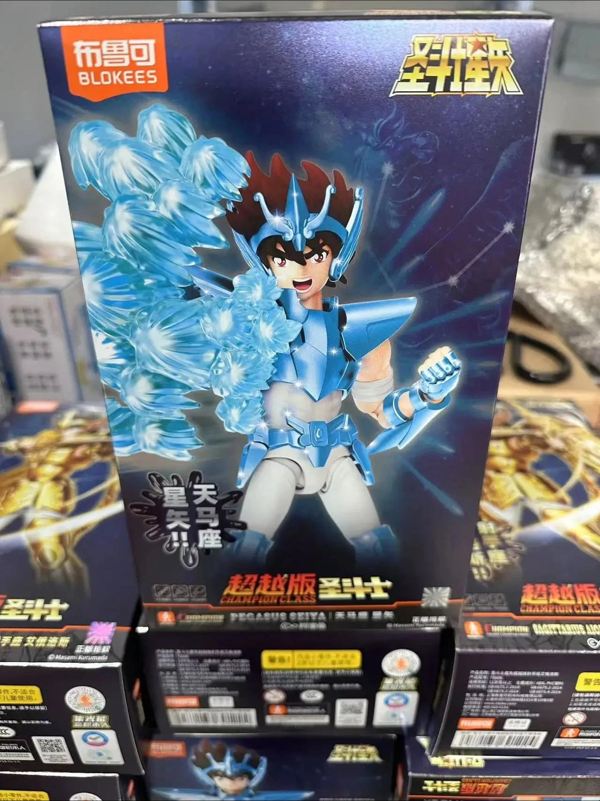 Original BLOKEES Saint Seiya Second Bullet Gemini Dragon Capricorn Sagittarius Action Figure Anime Toys Christmas Gift in Stock