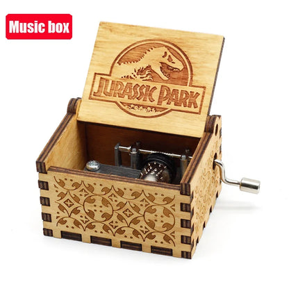 Wooden Anime Figure Music Box Pirates of the Carib Davy Jones Jack Sparrow Creative Birthday Christmas Day Gift