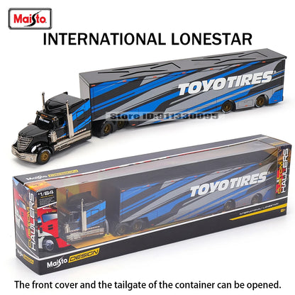 Maisto 1:64 MACK Anthem 2019 FORD LoneStar Transport Casting Manufacturing Trailer Model Simulation Model Alloy Car Collection