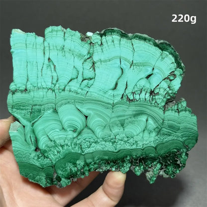 5A+ Natural Malachite Mineral Raw Stone Slice Home Office Feng Shui Decoration Therapy Spiritual Meditation Gem