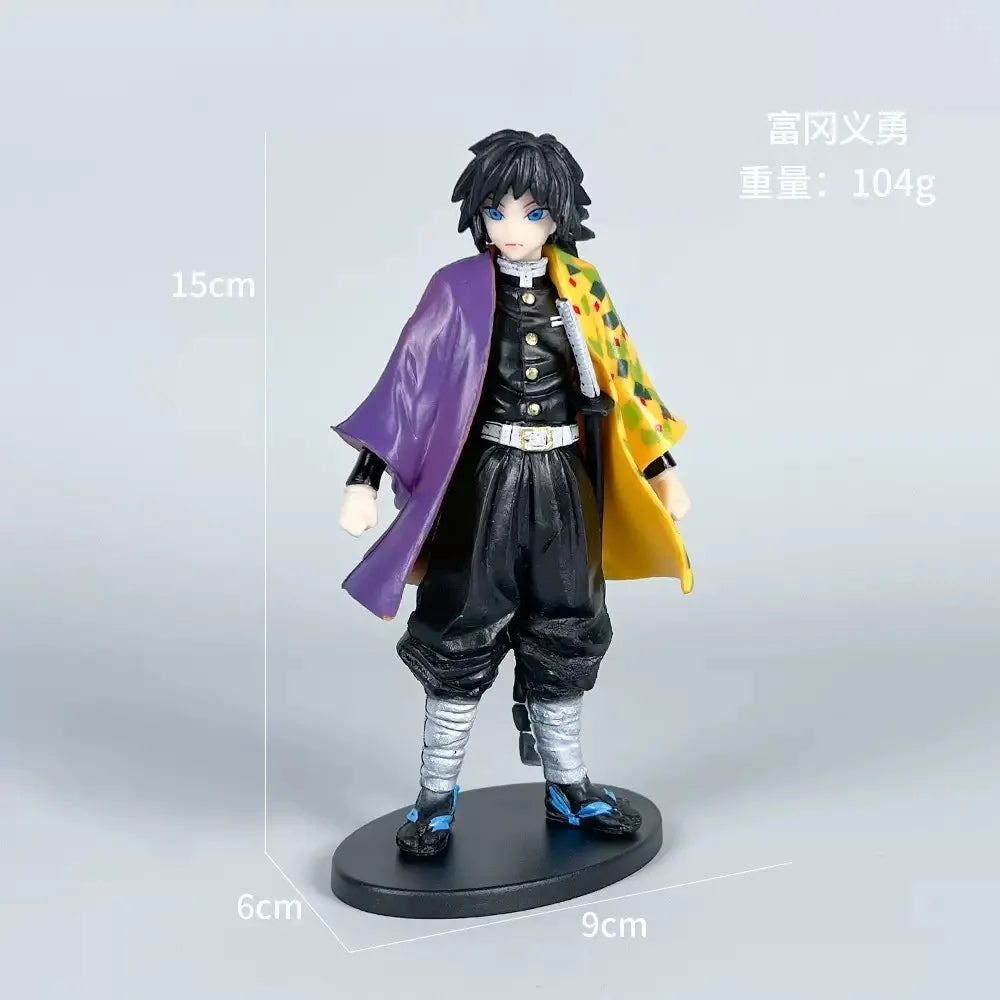 Demon Slayer Love Pillar Mitsuri Kanroji Tanjiro Figurine Friendship Outfit Model Display Cute Fun Gift for Friends