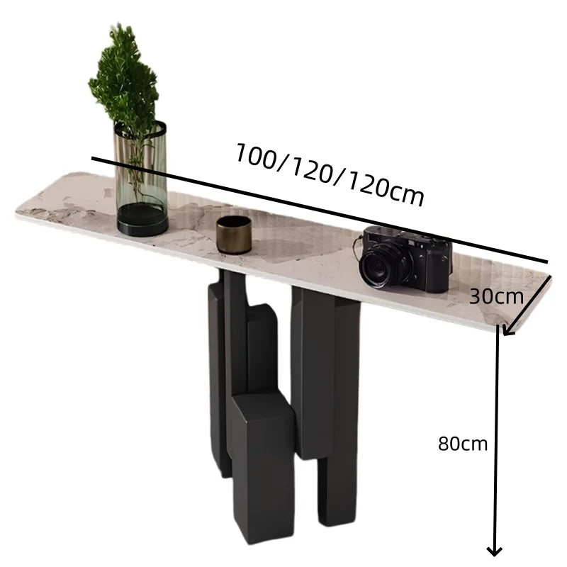 Black Legs Entrance Table Art Design Auxliar Creative Corner Table Narrow Modern Mesas Auxiliar Furniture Living Room