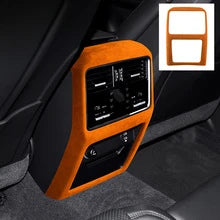 Top Suede Car Interior Rear Seat Air Condition AC Vent Outlet Cover Trim For Porsche Cayenne 2019 2020 2021 2022 2023 2024 2025