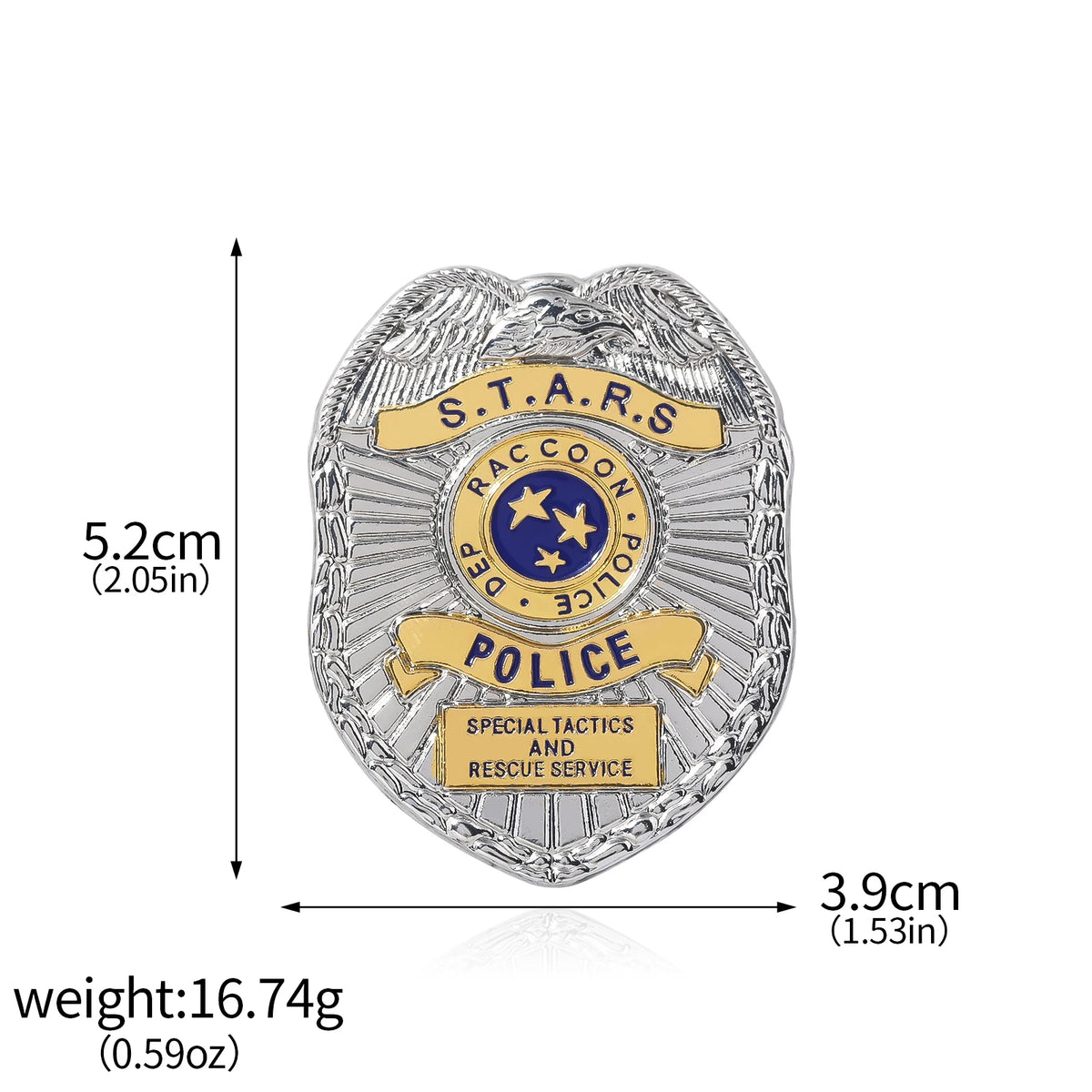 Game Resident Evil Keychain Raccoon City Eagle Logo Fridge Magnet Bottle Opener Police Department Badge Role Playing Gift
