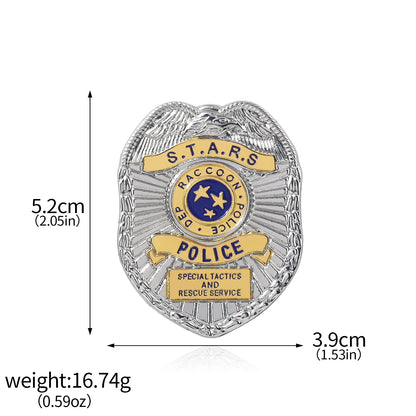 Game Resident Evil Keychain Raccoon City Eagle Logo Fridge Magnet Bottle Opener Police Department Badge Role Playing Gift
