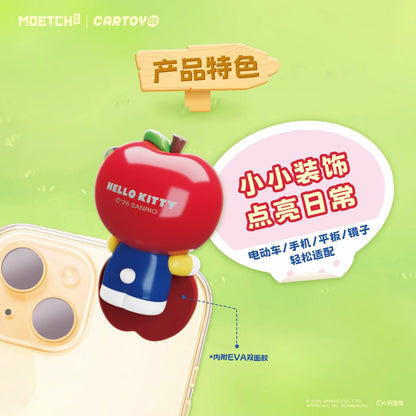 Cartoon Hello Kitty Apple Party Series Paste Cute And Interesting Beans Blind Box Computer Decoration Toys Mystery Box Fun Gifts