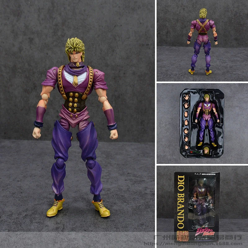 22 TYPES Anime jojo bizarre adventure Kujo Jotaro Dio Brando Diavolo Bruno Bucciarati Leone Abbacchio Jolyne Cujoh Action Figure