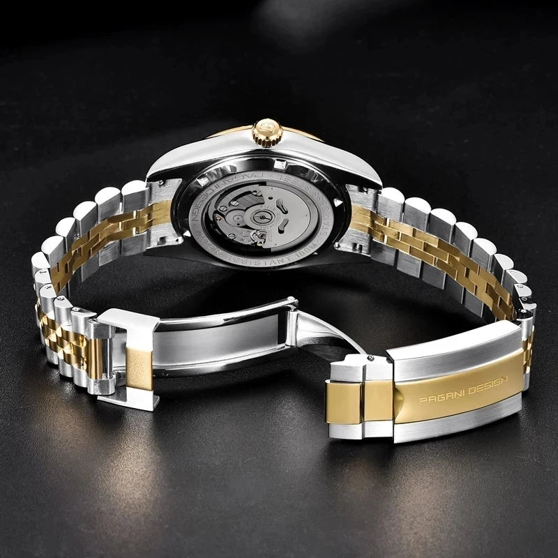 PAGANI DESIGN Man Mechanical Watch Top Brand Luxury Automatic Watch Stainless Steel 100m Waterproof Watch Men Clock Reloj Hombre