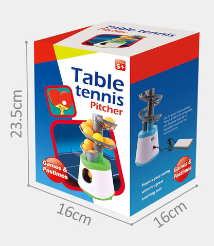 High Quality Portable Table Tennis Ball Pitcher Dual Power Supply Version Ping Pong Ball Robot Pitching Machine For Trainers