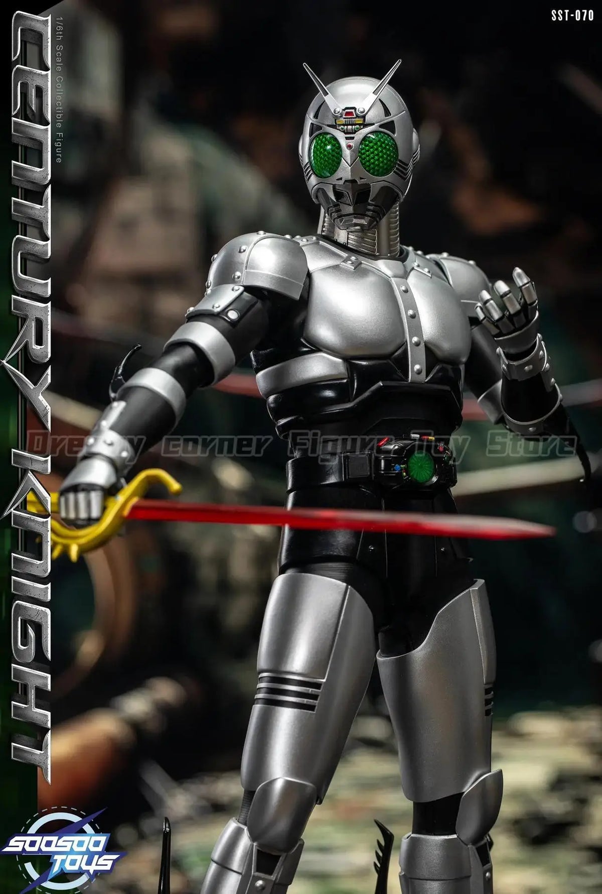【In Stock】Original SOOSOOTOYS SST-070 Silver Shadow Warrior Kamen Rider Shadow Moon 1/6 Action Figure Toy
