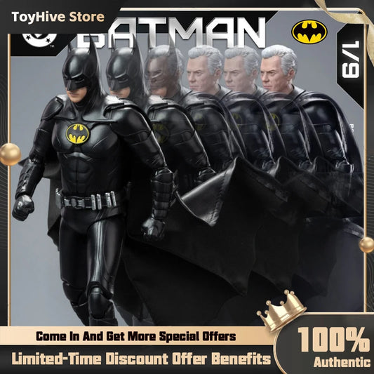Original Fondjoy Black Superman 2.0 Figure Dc Zack Snyder'S Justice League Figures 1/9 Super Man Pvc Model Doll Joint Movable