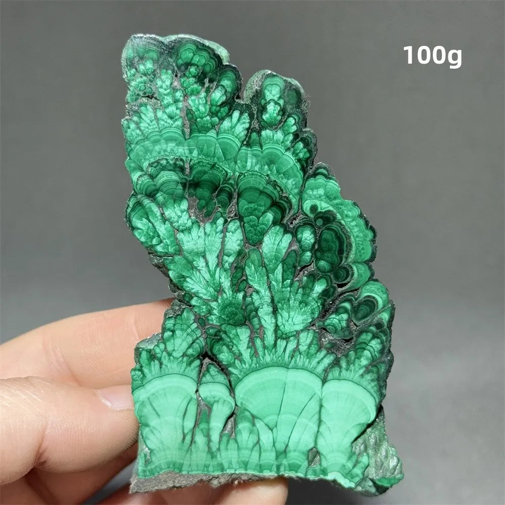 5A+ Natural Malachite Mineral Raw Stone Slice Home Office Feng Shui Decoration Therapy Spiritual Meditation Gem