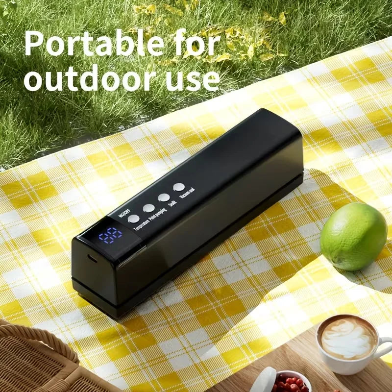 USB Charging Automatic Food Vacuum Sealing Machine, Portable Multifunctional Wireless Vacuum Packaging Machine, Can Inflate Air