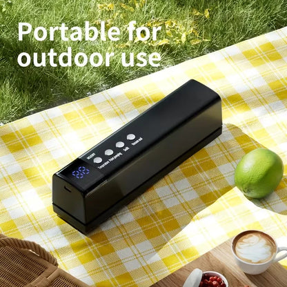 USB Charging Automatic Food Vacuum Sealing Machine, Portable Multifunctional Wireless Vacuum Packaging Machine, Can Inflate Air
