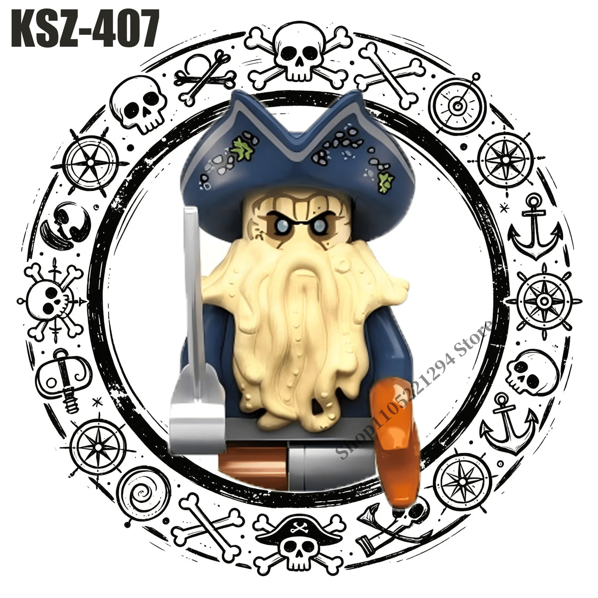 Pirates of the Caribbean building blocks toys Jack Sparrow William Turner Elizabeth Swann MINI brick toys Assemble toys gifts