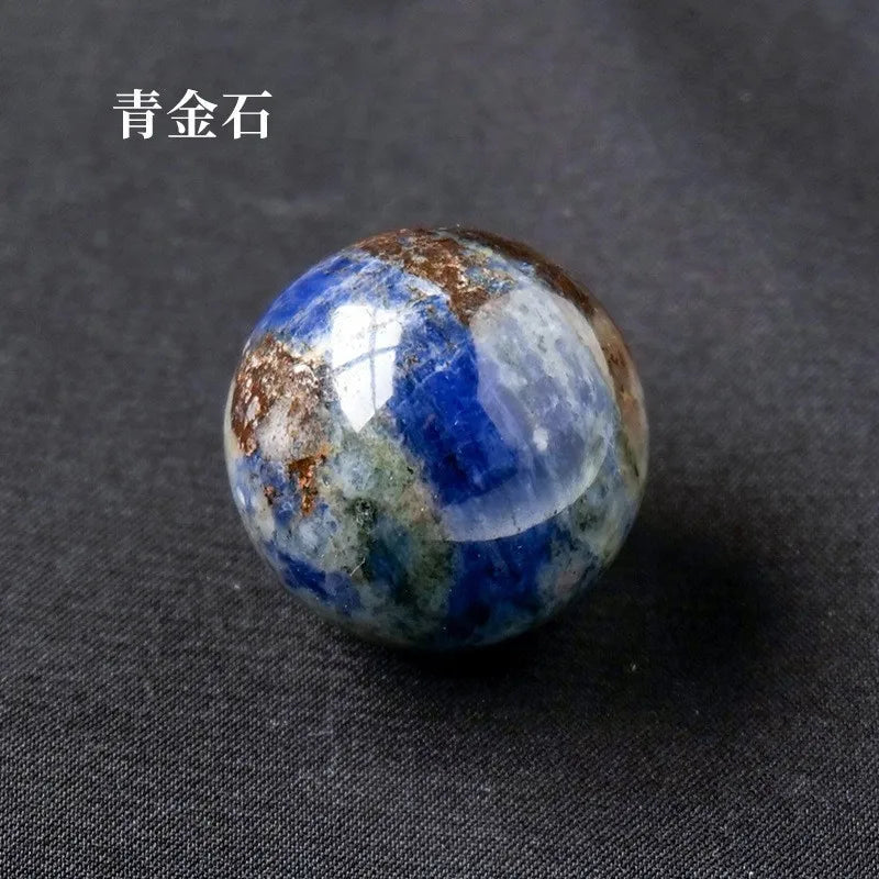 16mm Natural Crystal Ball No Hole Beads, Polished Agate Gemstone Sphere Bulk for DIY Jewelry Crafts Home Decor Gifts