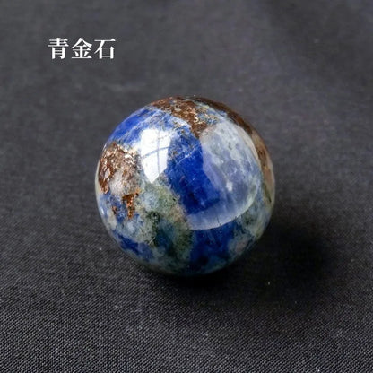 16mm Natural Crystal Ball No Hole Beads, Polished Agate Gemstone Sphere Bulk for DIY Jewelry Crafts Home Decor Gifts