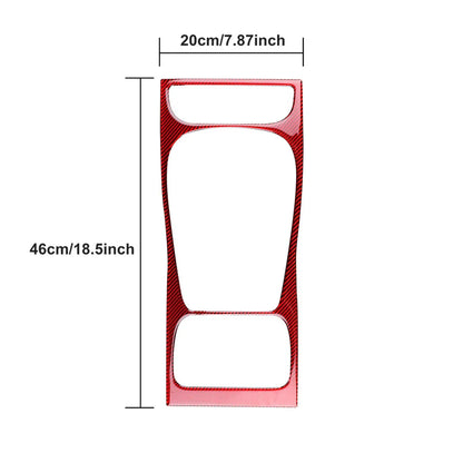 Real Soft Carbon Fiber Sticker For Porsche Cayenne 2003 2004 2005 2006 2007 2008 2009 2010 Gear Shift Panel Interior Accessories