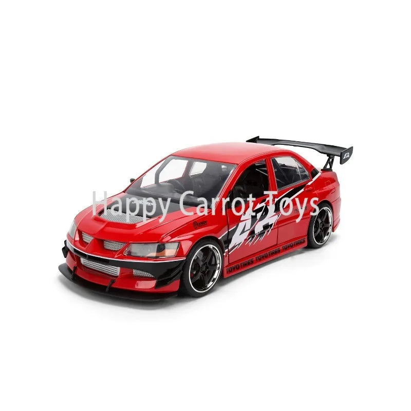Original Jada 1:24 Fast & Furious 25th Anniversary Edition Diecast Car Model Exquisite Interior Details Metal Vehicle Gifts Toys