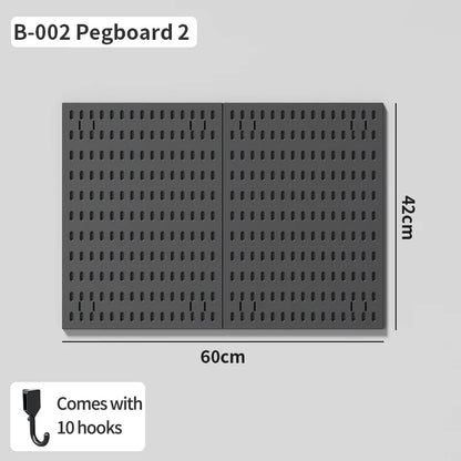 No Drill Pegboard Wall Rack Gaming Room Storage for Controllers Headphones Figures Keyboard Hooks Shelf
