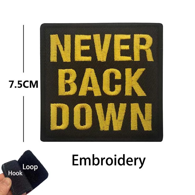 No Pain No Gain,Fitness Morale Badges,Bench,Press,Deadlift Weightlifting Clothes Applique Tactical Emblem Embroidered Patches