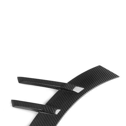 Real Dry Carbon Fiber Front/Rear Bumper Side Fender Trim Cover Side Spats Canards Body Kits For BMW G87 M2 2023+