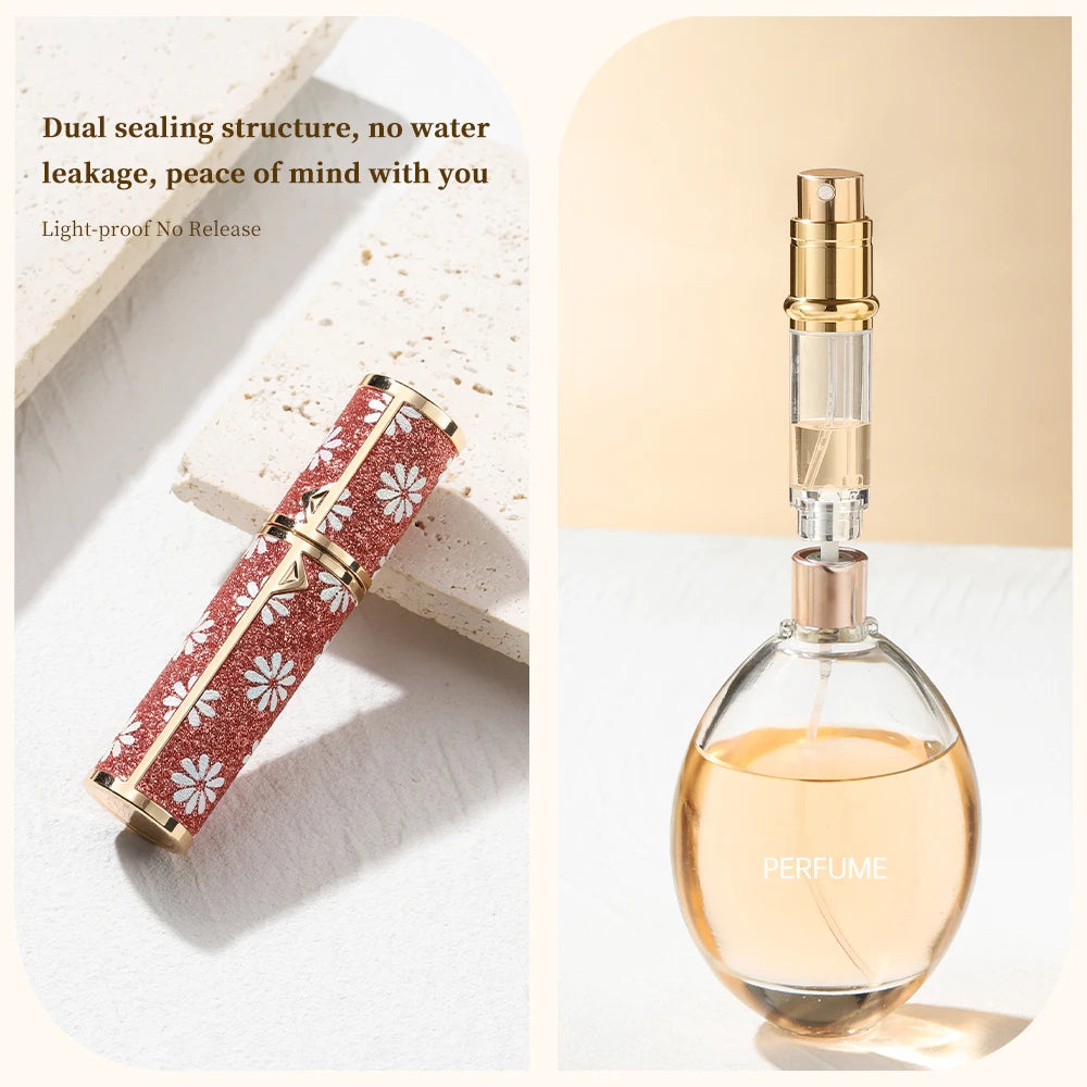5ml Perfume Refill Bottle Portable Mini Refillable Spray Jar Scent Pump Empty Cosmetic Containers Atomizer for Travel Tool
