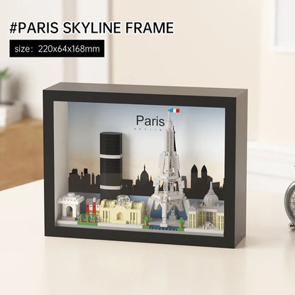 Creative City Architecture Building Blocks Model Micro Particle Skyline Streetscape MOC Kit Educational Toys Gift for Teens