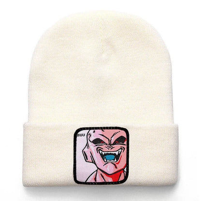 Anime Cartoon Dragon Ball Women Men Knitted Warm Winter Hats For Women Men Solid Hip-hop Casual Cuffed Beanies Bonnet