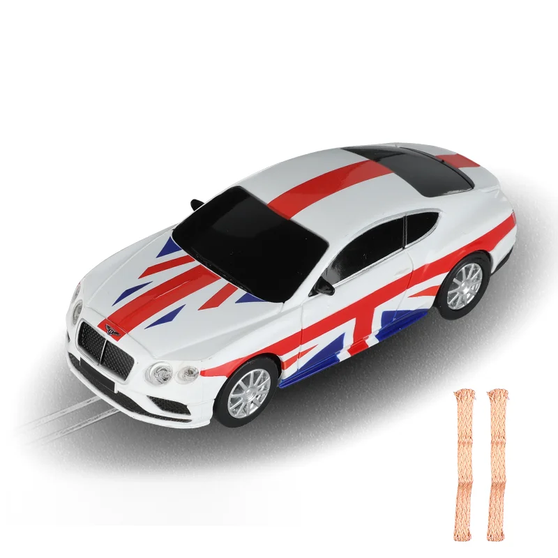 Slot Car 1 43 Scale GranTurismo MC GT4 Continental GT Polestar Police Car For Analog Carrera GoEvolution Most  1:43 Tracks