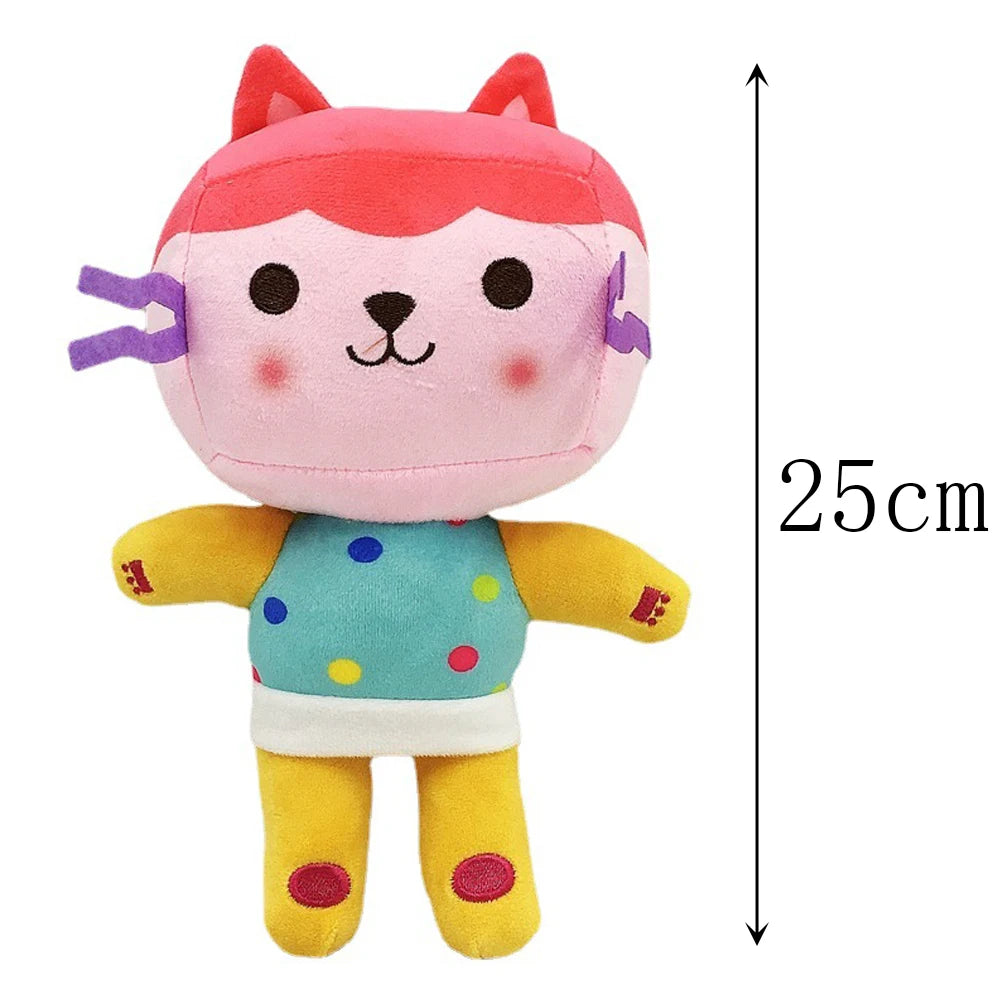 Hot Gabby Dollhouse Plush Toy Mercat Cartoon Stuffed Animals Smiling Cat Car Cat Hug Gaby Girl Dolls Kids Birthday Gifts