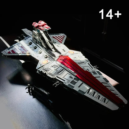 Cheapest Venator-class Republic Attack Cruiser Bricks Building Blocks 5374pcs Space Gunship Dispaly Model Gifts for Teenage Toy