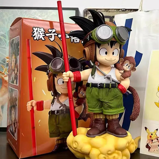 In Stock Dragon Ball Son Goku Light Lamp Model Kakarotto Kamehameha Wave Magnetic Ornament Anime Action Figure Collectible Gift