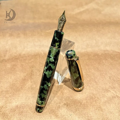 JX 21 Luxury Premium Business Writing Acrylic Calligarphy Pen, Unique Design Souvenir Fountain Pen, Ideal for Executive