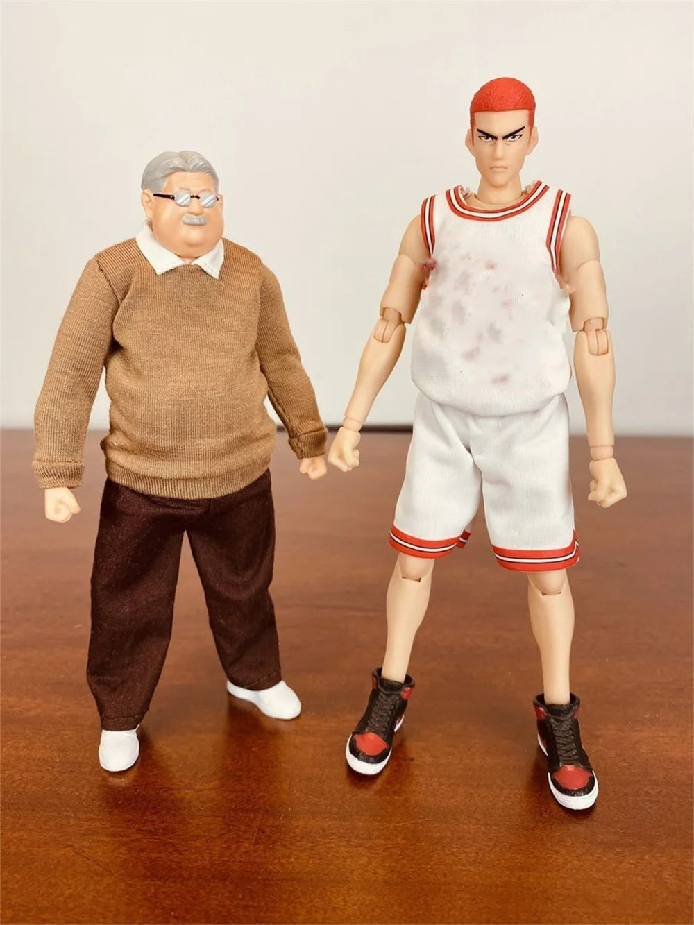 1/12th Basketball Master Slam-Dunk Shf Anzai Coaches Figmass 6inch Doll Figure Gift For Child Baby Birthday Party