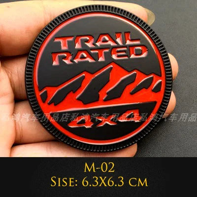 3D Metal Emblem 4X4 Trail Rated Badge High Country Logo Stickers For Jeep Wrangler Patriot Car Styling Car Stickers Accessories