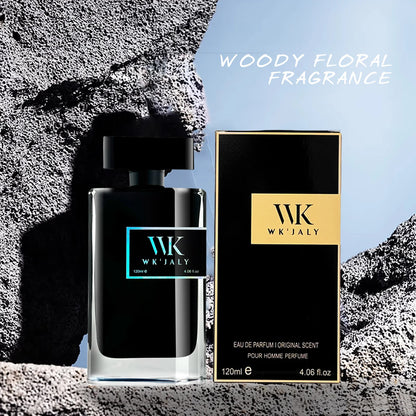 WK JALY Eau De Parfum For Men, With Notes of Bergamot, Woody, Rosemary, Men's Cologne Perfume, Long Lasting Scent, 120ml/4 oz