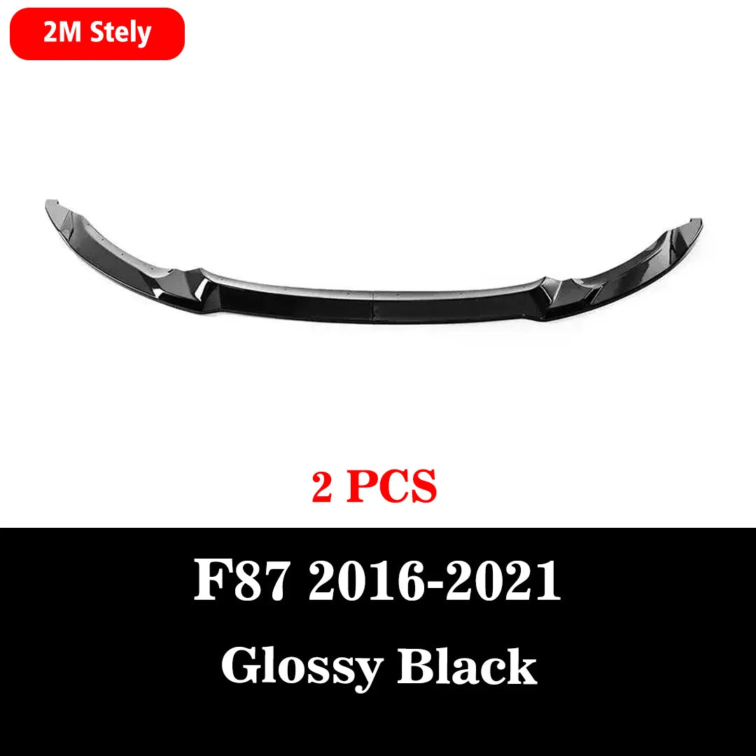 Front Bumper Lip Splitter Diffuser Lower Guard For BMW F87 M2 Competition M2C Coupe 2016-2021 Car Styling Tuning Accessories