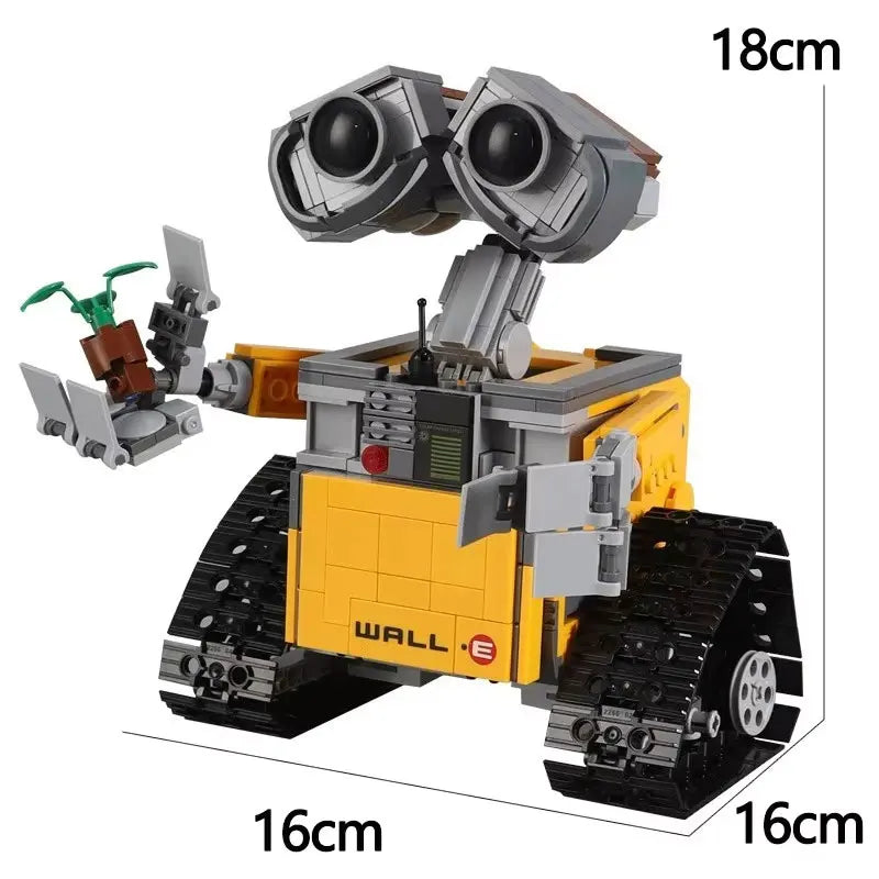 Hot New 687PCS Creative Wall E Robot Building Blocks Assembly Model Home Decoration Toys For Birthday Christmas Gifts