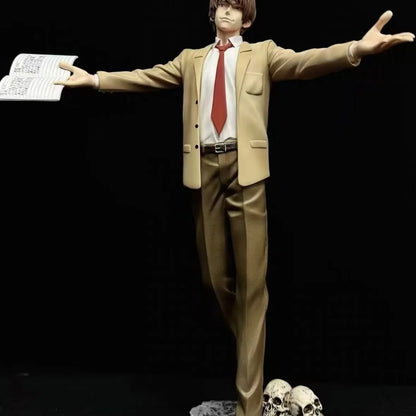 Death Note Yagami Light Figure, Suit-Wearing Statue Model with Open Arms, Death Note Anime Merchandise, Decorative Gift, Collectible Statue