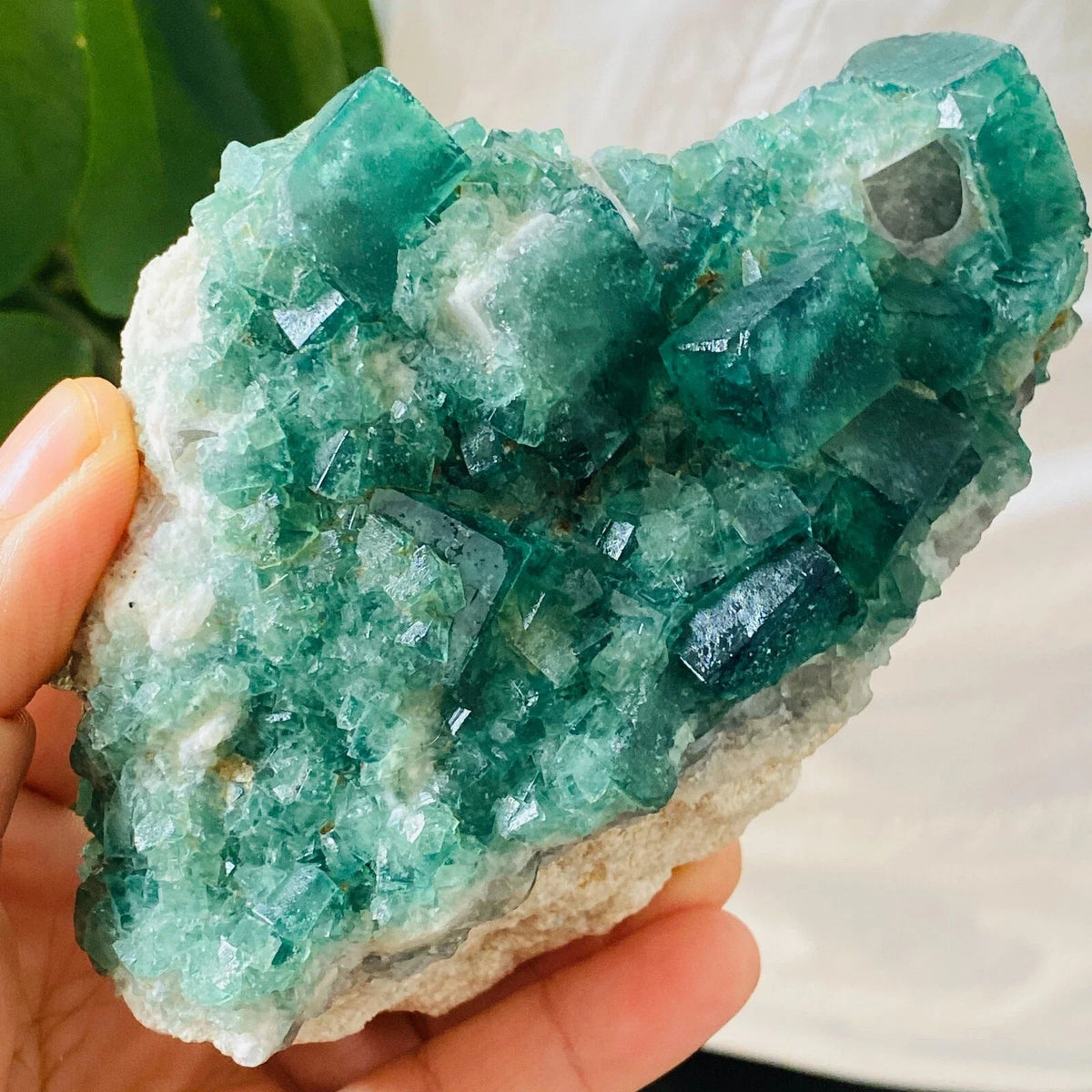 Natural Formed!Green Cubic Fluorite Clusters, Green Quartz Crystal Ore Clusters, Minerals, Reiki, Healing Clusters
