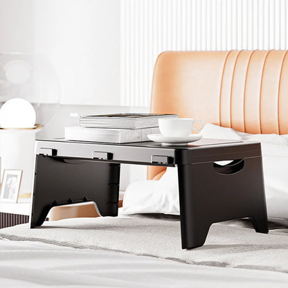 Folding Lap Desk with Storage Dividers - Sturdy Laptop Tray & Serving Desk, Portable Bed Table with Organizer Compartments