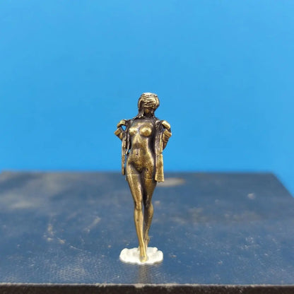 Brass Changing Sexy Beauty Doll Model Figure Miniature Sandbox Micro Landscape 1:43 Paintable Figure