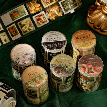 5.5x200cm Retro Post Sticker Tape Post Office Masking Washi Tape Retro Stamp Decorative Adhesive Tape Diy Scrapbooking