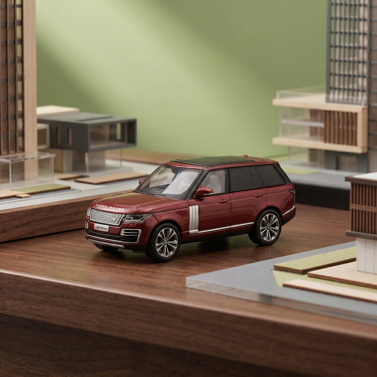 Luxury 2020 Range Rover 1:64 Die-Cast Metal Model - Classic SUV Simulation, Mixed Metal Element Puzzle Toy Set, Desktop Ornament