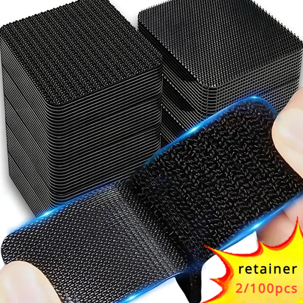 Double Sided High Adhesive Fixed Stickers Car Accessories Hook-and-loop Fastener Self-adhesive Attaches Scratch Strap