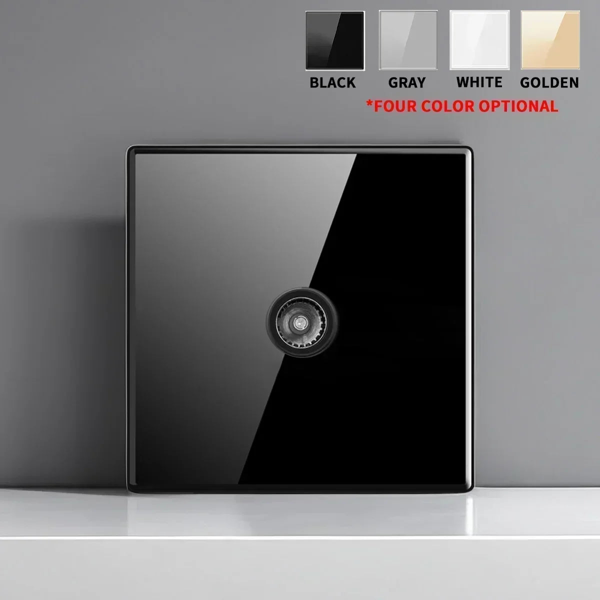 British French Standard Tempered Glass Switch Socket with Indicator Light Self-Reset 1 2 3 4 Gang Wall Panel Outlets 2usb Socket